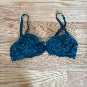 Turquoise Underwire Balconette Bra